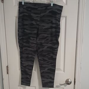 Torrid Black and Gray Camouflage Leggings